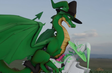 anthro belly black_clothing black_hat black_headwear clothing duo erection feral fur genitals green_body green_scales green_skin hat headgear headwear magic_user male male/male membrane_(anatomy) membranous_wings penis pink_penis scales semi-anthro sex size_difference tail white_body white_clothing white_fur white_hat white_headwear wide_brim_hat wings witch witch_costume witch_hat wizard_hat yellow_belly yellow_underbelly henrycharizardboi european_mythology mythology henry_(henrycharizardboi) dragon furred_dragon furred_scalie lizard mythological_creature mythological_scalie reptile scalie western_dragon 3d_(artwork) 3d_animation animated character_request digital_media_(artwork) hi_res no_sound short_playtime video