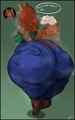 big_breasts big_butt bodily_fluids boots bottomwear breasts bulging_breasts butt clothed clothing curvy_figure denim denim_bottomwear denim_clothing digging_into_butt female footwear fox_ears fox_tail glistening glistening_body glistening_skin huge_butt hyper hyper_butt jeans musk pants shoes solo sweat tail tail_motion tailwag thick_thighs voluptuous fuxkoxide terraria zoologist_(terraria) animal_humanoid canid canid_humanoid canine canine_humanoid fox_humanoid humanoid mammal mammal_humanoid absurd_res hi_res