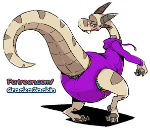 4_toes ageplay anthro blush claws clothed clothing diaper diaper_under_clothing diaper_under_onesie feet horn infantilism long_tail looking_back male markings onesie purple_onesie rear_view roleplay simple_background solo striped_markings striped_tail stripes tail tail_markings text toe_claws toes wearing_diaper white_background crackajackin mythology flookz_(character) dragon mythological_creature mythological_scalie scalie 2021 digital_media_(artwork) english_text url