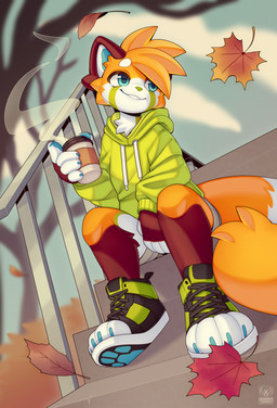 4_toes 5_fingers anthro biped blue_eyes bottomwear claws clothed clothed_anthro clothed_female clothing cloud feet female finger_claws fingers footwear front_view fully_clothed fully_clothed_anthro fully_clothed_female fur hair handpaw holding_object hoodie looking_aside orange_body orange_fur orange_hair orange_tail outside pants paws plant shoes shorts sitting sky smile solo tail teeth toe_claws toeless_footwear toes topwear tree jinxit pocky_(jinxit) ailurid mammal red_panda 2025 digital_drawing_(artwork) digital_media_(artwork) hi_res