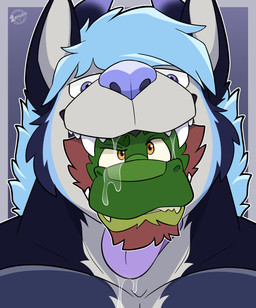 anthro duckchapstick duo green_body hair male male/male muscular muscular_male open_mouth oral_vore simple_background size_difference smile teeth vore zopilotemenu invader_(invaderthegator) alligator alligatorid crocodile crocodilian hybrid lizard reptile scalie absurd_res digital_media_(artwork) hi_res