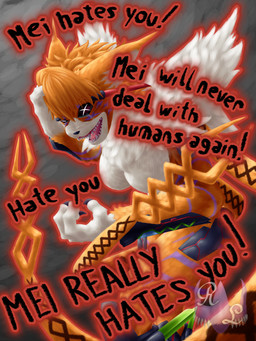 angry anthro arm_tuft armor big_breasts biped black_sclera bodily_fluids breasts chest_tuft claws clothing crying facial_markings featureless_crotch female fluffy fur hair head_markings legwear markings mouth_closed multicolored_body multicolored_fur muscular muscular_female open_mouth orange_body orange_fur outline pupils shoulder_tuft simple_background solo tears text thick_thighs tuft unusual_eyes unusual_pupils white_body white_fur wrist_tuft reiko_lupus bandai_namco digimon digimon_ghost_game digimon_(species) felid feline mammal meicrackmon_vicious_mode 2022 3:4 absurd_res digital_media_(artwork) digital_painting_(artwork) english_text hi_res painting_(artwork)