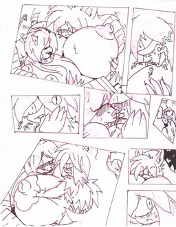 anthro areola big_breasts blush bottomwear bracelet breasts building chest_tuft city clothed clothing collar duo energy face_in_breasts female female_on_bottom french_kissing fur grope hair head_between_breasts huge_breasts jewelry kissing larger_female long_hair looking_back lying macro male male/female male_on_top nipples nude obese on_back on_bottom on_top outside overweight pants short_hair silhouette size_difference smaller_male spiked_bracelet spikes studded_collar studs surprised topless tuft gunslingeratticus mario_bros nintendo canid canine canis koopa mammal scalie wolf comic hi_res monochrome