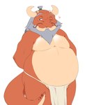 age_difference alternate_species anthro belly half_naked heart_symbol horn looking_at_viewer male older_male one_eye_closed overweight overweight_anthro overweight_male solo wink winking_at_viewer hypnokoo avatar:_the_last_airbender mythology nickelodeon iroh dragon mythological_creature mythological_scalie scalie thighs hi_res