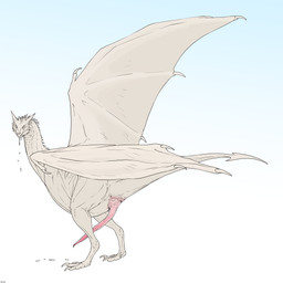 bodily_fluids claws cloacal_penis cum cum_drip cum_in_mouth cum_inside cum_on_face cum_string darkened_genitalia dragon_tail drinking drinking_cum dripping feral genital_fluids genitals gradient_background horn horn_crest long_penis looking_at_viewer male membrane_(anatomy) membranous_wings penis simple_background small_head solo spines spread_wings standing tail tailbutt tapering_penis thick_tail white_background wings zw3 european_mythology mythology dragon mythological_creature mythological_scalie scalie western_dragon wyvern 1:1 absurd_res hi_res