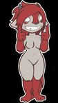 anthro bouncing_breasts breasts featureless_breasts featureless_crotch female fur grey_body grey_fur grey_skin hair hip_sway red_body red_fur red_hair simple_background solo transparent_background white_eyes skashi95 little_laughters smiley_cindy_(skashi95) canid canid_demon canine demon grinion_(species) mammal 2020 adobe_animate_(artwork) alpha_channel animated digital_media_(artwork) short_playtime