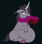 belly belly_squish big_belly black_background black_hair blue_eyes book cloven_hooves curved_horn female feral force_feeding forced fur grey_body grey_fur hair hoof_on_belly hooves horn inflation lidded_eyes oral oral_penetration penetration pink_tentacles purple_hooves questionable_consent simple_background sitting sitting_on_ground solo squish stuffing tentacle_in_mouth tentacle_penetration tentacles tentacles_on_female unicorn_horn unicornomicon weight_gain 8aerondight8 mythology them's_fightin'_herds fhtng_the_unspeakable oleander_(tfh) eldritch_abomination equid equine mammal mythological_creature mythological_equine unicorn 2019 digital_media_(artwork)