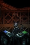 casual_nudity disc_jockey green_eyes male music record_player solo darkdoomer lupine_assassin canid canine canis mammal wolf 2:3 absurd_res hi_res