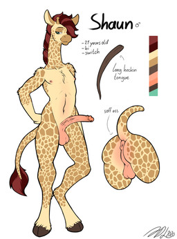anthro anus backsack balls black_text butt chest_tuft erection foreskin fur fur_tuft genitals glans hair hooves horn humanoid_genitalia humanoid_penis male navel nipples nude ossicone penis perineum pose raised_tail retracted_foreskin simple_background solo tail tail_tuft tan_body tan_ears tan_fur text tuft white_background manyakuma giraffe giraffid mammal 2020 absurd_res character_name dated digital_media_(artwork) english_text hi_res model_sheet