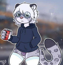 anthro femboy hair male solo arturfox felid leopard mammal pantherine hi_res