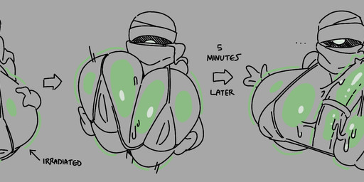 1_eye bandage big_breasts big_penis bodily_fluids breast_play breasts clothed clothed_female clothed_humanoid clothed_sex clothing cum cum_on_breasts cum_string directional_arrow duo ellipsis female female_humanoid genital_fluids genital_growth genitals glowing glowing_breasts glowing_genitalia glowing_penis growth hand_on_breast huge_breasts not_furry penile penile_spines penis penis_growth radiation sex solo_focus text titfuck titfuck_under_clothes aortauricle nuclear_throne rebel_(nuclear_throne) humanoid mummy undead 2026 digital_media_(artwork) english_text hi_res