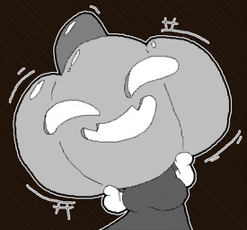 big_head black_background breasts clothed clothed_female clothing dress empty_eyes expansion featureless_hands female for_a_head hand_on_own_face head_expansion head_inflation holidays huge_head hyper hyper_head medium_breasts no_eyebrows no_eyelashes open_mouth open_smile outline pumpkin_head simple_background smile solo white_outline nyxtilda halloween object_head 2023 digital_media_(artwork) greyscale monochrome