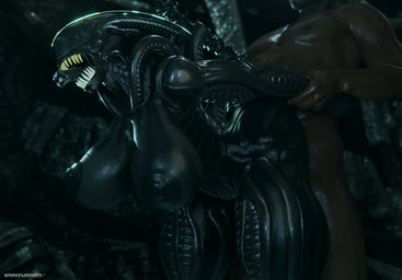 areola arm_pull big_breasts black_body bodily_fluids breasts dark_body dark_skin detailed_background doggystyle dominant dominant_male duo eyeless faceless_character faceless_male fangs female female_penetrated from_behind_position genitals glistening glistening_areola glistening_arms glistening_body glistening_breasts glistening_nipples glistening_skin glistening_thighs human_penetrating interspecies male male/female male_on_humanoid male_penetrating male_penetrating_female nipples penetration penile penile_penetration penis penis_in_vagina prison_guard_position sex submissive submissive_female teeth teratophilia thick_thighs vaginal vaginal_penetration darkflash23 alien_(franchise) alien alien_humanoid human humanoid mammal monster xenomorph 3d_(artwork) digital_media_(artwork) hi_res