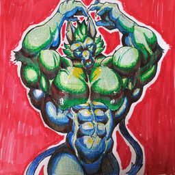 abs anthro barazoku biceps big_muscles claws finger_claws green_body huge_muscles looking_at_viewer male muscular muscular_anthro muscular_male navel nipples pecs raised_arm red_background simple_background solo tail vein veiny_muscles pinumontbalou epic_games fortnite mythology cerberus_(fortnite) canid canid_demon canine canis demon hellhound mammal mythological_canine mythological_creature 1:1 hi_res