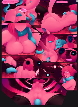 blue_tentacles bodily_fluids breasts clothing female feminization gender_transformation genital_fluids genitals genitals_shrinking gynomorph hair intersex legwear male mtf_transformation penetration penis penis_shrinking penis_to_vagina_tf pink_body pink_eyes pink_hair profanity slime_tentacle solo stockings tentacle_in_vagina tentacle_penetration tentacles tentacles_around_neck text transformation vaginal vaginal_fluids vaginal_penetration vulva jazzyz401 animal_humanoid cat_humanoid felid felid_humanoid feline feline_humanoid humanoid mammal mammal_humanoid comic english_text hi_res