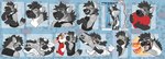 cuddling kissing shower sticker_pack stickerset goatytobi yeenngoat tobi_(goatytobi) vrek bovid caprine goat hyena mammal spotted_hyena