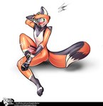 after_masturbation anthro bagelcollector biped blush bodily_fluids canid canine cum cum_on_leg cum_on_penis cum_on_self erection fox genital_fluids genitals hi_res hybrid latex male mammal nude penis simple_background sitting solo tapering_penis text url white_background