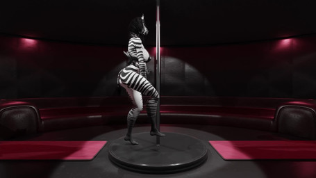 anthro big_butt bikini breasts butt clothed clothing dancing female pole pole_dancing solo swimwear two-piece_swimsuit freshleech olivia_(freshleech) equid equine mammal zebra 16:9 3d_(artwork) 3d_animation animated digital_media_(artwork) hi_res long_playtime no_sound webm widescreen