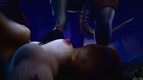 accessory anthro anthro_on_anthro big_breasts black_body black_fur black_hair black_sclera bodily_fluids bone bone_mask bouncing_breasts breasts curvy_figure dominant dominant_anthro dominant_female ear_piercing ejaculation entwined_legs female female/female female_orgasm fur genital_fluids genitals grass grey_body grey_fur grey_nipples hair hair_accessory huge_breasts mask multiple_angles nipples nude orgasm outside overweight overweight_anthro overweight_female piercing plant red_nipples sex shaking sharp_teeth skull skull_mask sound_effects submissive submissive_anthro submissive_female tail tail_motion tailwag teeth thick_thighs trembling trembling_for_pleasure tribadism vaginal vaginal_fluids vaginal_squirting voluptuous vulva white_body white_eyes white_fur wide_hips twitchyanimation ghostly_(modeler) american_mythology blizzard_entertainment indigenous_north_american_mythology mythology north_american_mythology warcraft bear mammal pandaren wendigo 16:9 2025 3d_(artwork) 3d_animation animated digital_media_(artwork) hi_res huge_filesize long_playtime sound video voice_acted widescreen