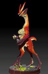 after_transformation breasts female holding_object muscular muscular_female mutagen rotating scales solo uglyshadow monster scalie taur 3d_(artwork) animated digital_media_(artwork) short_playtime turntable_(animation)