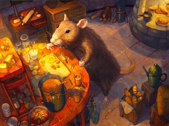 biped black_eyes bread cooking detailed_background feral food humanoid_hands inside kitchen kitchen_utensils solo tools nejumipro mammal murid murine rat rodent 2021