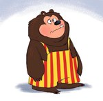 anthro brown_body brown_fur clothed clothing fur male nervous overweight simple_background solo toony white_background kotobuki529 creative_engineering_incorporated showbiz_pizza_place the_rock-afire_explosion billy_bob_brockali bear brown_bear grizzly_bear mammal ursine colored digital_media_(artwork) hi_res