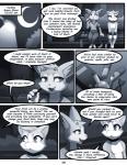 2018 comic darkmirage dialogue duo english_text hi_res mammal monochrome quetzalli_(character) text vicious_kitty