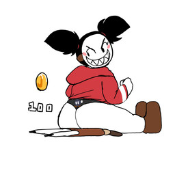 ambiguous_gender big_butt black_clothing black_eyes black_hair black_panties black_underwear blush blush_stickers brown_body brown_clothing brown_footwear brown_shoes butt butt_crush cartoon_physics clothed clothed_female clothed_humanoid clothing coin duo evil_grin expressive_mask female female/ambiguous flattened footwear hair hooded_robe larger_female larger_humanoid not_furry panties pigtails pink_blush red_clothing red_robe robe score sharp_teeth shoes size_difference smaller_ambiguous smile teeth thick_thighs underwear white_body white_sclera white_skin zackconcafesito mario_bros nintendo sadie_(genocityzone) bandit_(mario) bob-omb goomba humanoid waddling_head 2026 absurd_res digital_media_(artwork) hi_res