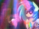 abstract_background cutie_mark disc disc_jockey eyewear female feral fur glasses glowstick hair horn magic multicolored_hair record smile solo two_tone_hair white_body white_fur chanceyb equum_amici friendship_is_magic hasbro my_little_pony mythology vinyl_scratch_(mlp) equid equine mammal mythological_creature mythological_equine unicorn 2016 animated short_playtime