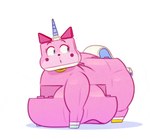 belly_on_ground big_butt butt chubby_cheeks female feral horn lego_brick morbidly_obese morbidly_obese_female morbidly_obese_feral obese obese_female obese_feral one_eye_closed overweight overweight_female overweight_feral solo wink ridiculouscake lego mythology the_lego_movie unikitty domestic_cat equid equine felid feline felis hybrid mammal mythological_creature mythological_equine unicorn animated