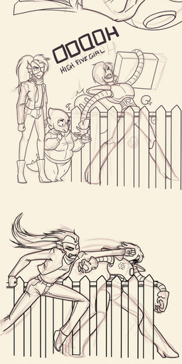annoyed building clothing hoodie house machine scarf text topwear astrobullet_(artist) undertale undertale_(series) alphys mettaton mettaton_ex napstablook undyne aquatic fish ghost humanoid lizard reptile robot scalie spirit 2015 absurd_res comic english_text hi_res long_image monochrome tall_image