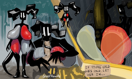 against_surface anus ass_on_glass big_breasts big_tail black_body black_hair bodily_fluids boots breasts butt clothing duo faceless_character faceless_male fellatio female footwear forest forest_background genitals glass glistening glistening_breasts glistening_hair glistening_tail glistening_thighs glistening_tongue hair high_heeled_boots high_heels huge_breasts huge_tail long_tongue looking_back male male/female mismatched_nipples mouthless multicolored_breasts multicolored_legs nature nature_background nipples on_glass oral penile penis plant ponytail presenting presenting_anus raining rear_view saliva sex shoes tail text thick_thighs tongue tree white_eyes oofrowdy jess_(oofrowdy) unknown_species english_text hi_res