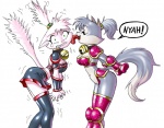 animal_ears anthro bell bikini boots breasts cat_ears chochi clothed clothing eyes_closed feline female green_eyes hair lesbian licking mammal navel raised_tail skimpy skirt surprise swimsuit thigh_high_boots tongue white_hair
Rating: Questionable
Score: 11
User: bug69
Date: October 03, 2011