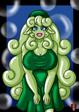 big_breasts breasts bubble clothing curly_hair dress female food glistening glistening_body hair nigirizushi pointy_ears sea slime solo sushi tendrils tentacles underwater water ladyfoxheart original_character_do_not_steal animal_humanoid cnidarian cnidarian_humanoid humanoid hybrid jellyfish jellyfish_humanoid marine marine_humanoid medusozoan medusozoan_humanoid absurd_res hi_res