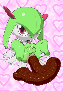 anal_prolapse anus balls big_balls blush excessive_feces feces genitals green_balls heart_symbol hyper hyper_feces looking_at_viewer male penis pooping prolapse red_eyes scatplay shota solo tongue tongue_out young a- nintendo pokemon generation_3_pokemon kirlia pokemon_(species) 2017 censored hi_res