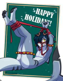 anthro areola biped blush bound butt feet fingers hair looking_at_viewer male nipples nude nude_anthro nude_male paws solo tail teeth toes sharkcatsg kyle_r._fish fish marine shark 2025 digital_drawing_(artwork) digital_media_(artwork) hi_res