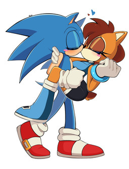 anthro arm_around_partner black_bottomwear black_clothing black_nose black_shorts blue_body blue_boots blue_clothing blue_eyes blue_footwear blue_fur blush boots bottomwear brown_hair clothed clothing duo female footwear fur gloves green_eyes hair handwear heart_symbol hearts_around_head holding_partner humanoid_hands kissing looking_pleasured male male/female red_clothing red_footwear red_shoes shoes shorts simple_background tan_body tan_fur topwear white_background white_clothing white_gloves white_handwear jisoogunn archie_comics sega sonic_the_hedgehog_(archie) sonic_the_hedgehog_(comics) sonic_the_hedgehog_(series) sally_acorn sally_acorn_(post-sgw) sonic_the_hedgehog eulipotyphlan hedgehog mammal digital_drawing_(artwork) digital_media_(artwork) english_description hi_res