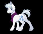 blue_eyes butt cutie_mark feral fetlocks fur hair male multicolored_hair scarf simple_background solo transparent_background two_tone_hair white_body white_fur dvixie friendship_is_magic hasbro my_little_pony double_diamond_(mlp) earth_pony equid equine horse mammal pony 2015 alpha_channel