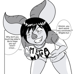 big_breasts big_ears black_hair bottomwear breasts clothed clothing dialogue fangs female hair parody rape_face shirt shorts simple_background solo squeezing teeth text text_on_clothing text_on_shirt text_on_topwear topwear white_background terdburgler mega_milk florence_(terdburgler) bat leaf-nosed_bat mammal microbat yangochiropteran black_and_white english_text meme monochrome