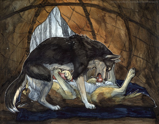 69_position anal animal_genitalia animal_penis balls black_body black_fur blue_eyes brown_body brown_fur canine_genitalia canine_penis duo ejaculation erection fangs fellatio feral feral_on_feral feral_penetrated feral_penetrating feral_penetrating_feral fur genitals handjob inside intraspecies knot knotted_penis lying male male/male male_penetrated male_penetrating male_penetrating_male on_back oral oral_penetration orange_eyes penetration penile penile_penetration penis red_penis rimming sex sheath side_view tan_body tan_fur teeth white_balls white_body white_fur heatherwolf canid canine canis mammal wolf