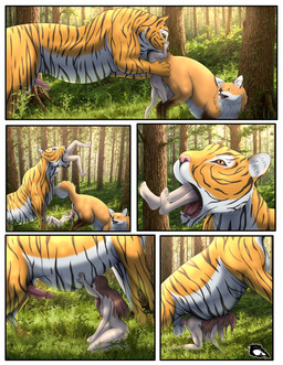 all_fours balls belly bestiality big_belly brown_hair countershade_fur countershading detailed_background erection female female_feral female_human female_penetrated feral feral_penetrated feral_penetrating feral_penetrating_human feral_pred forest from_behind_position fully_inside fur genitals group hair hand_on_another's_belly hand_on_belly head_first human_on_feral human_penetrated human_penetrating human_penetrating_feral human_prey humanoid_genitalia humanoid_genitalia_on_feral humanoid_penis humanoid_penis_on_feral interspecies logo male male/female male_feral male_human male_penetrating male_penetrating_female male_pred male_prey nude nude_female nude_human nude_male oral_vore orange_body orange_eyes orange_fur outside partially_inside penetration penile penile_penetration penis penis_in_vagina plant sex sex_with_pred striped_body striped_fur stripes tree vaginal vaginal_penetration vore vulva white_body white_fur cravenexx canid canine felid fox human mammal pantherine tiger 2026 absurd_res artist_logo comic digital_media_(artwork) hi_res shaded