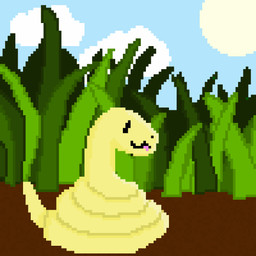 ambiguous_gender day feral grass light plant solo sunlight redxw_(artist) reptile scalie snake 1:1 animated animated_gif digital_media_(artwork) hi_res pixel_(artwork) pixel_animation short_playtime