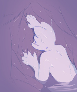 ambiguous/ambiguous ambiguous_anthro ambiguous_gender anthro blush bodily_fluids duo faceless_pred fully_inside inside_stomach internal nude_ambiguous nude_anthro petting purple_background purple_insides rear_view safe_vore simple_background squish stomach_acid unseen_pred vore wet wet_body white_body willing_prey entitycore entity_(entitycore) unknown_species