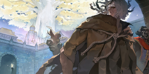 arm_hair body_hair clothed clothing detailed_background duo horn looking_back robe tail torch sadoseja854000 elden_ring fromsoftware mohg_lord_of_blood morgott_the_omen_king omen_(elden_ring) 2025 absurd_res colored hi_res brother_(lore) brothers_(lore) sibling_(lore)