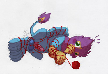 arms_tied avian_feet balls bdsm beak blue_body bondage bound entangled erection feathered_crest feathered_wings feathers feet_tied feral genitals green_eyes head_crest knot male muzzle_(object) muzzled paws penis penis_bondage pink_body quadruped solo tail tail_tuft tuft wings yarn denton gyrotech mythology gyro_feather avian bird galliform gryphon mythological_avian mythological_creature peafowl phasianid hi_res