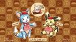 ambiguous_gender brown_background cafe clean_diaper clothed clothing diaper group pattern_background simple_background trio waiter wearing_diaper pichuyang rugia1992 nintendo pokemon chuchu_yang domestic_cat felid feline felis generation_2_pokemon mammal pichu pokemon_(species) 16:9 hi_res widescreen