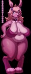 anthro belly belly_overhang big_belly big_breasts blonde_hair blue_eyes bodily_fluids breasts clothed clothing crown female hair headgear huge_breasts navel overweight pink_body princess royalty simple_background solo sweat sweaty_breasts sweaty_legs sweaty_thighs thick_thighs underwear underwear_only wide_hips arachnoid888 mario_bros nintendo bunny_peach princess_peach lagomorph leporid mammal rabbit colored digital_drawing_(artwork) digital_media_(artwork) hi_res