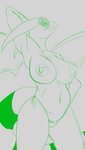 anthro anthrofied big_breasts blush breasts camel_toe clothing female huge_breasts looking_away nipple_analogue panties pasties pokemorph simple_background smile solo tail underwear wings scalesindark mythology nintendo pokemon dragon flygon generation_3_pokemon mythological_creature mythological_scalie pokemon_(species) scalie monochrome sketch