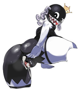 after_sex anus armwear big_breasts bodily_fluids breasts clothing crown cum cum_in_ass cum_inside elbow_gloves female genital_fluids genitals gloves handwear headgear huge_breasts interrobang legwear not_furry open_mouth smile solo spread_vulva spreading super_crown thigh_highs vulva man0. mario_bros new_super_mario_bros._u_deluxe nintendo princess_chain_chomp chain_chomp humanoid censored mosaic_censorship
