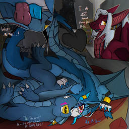anal anal_penetration blue_body blue_eyeshadow blue_hair blue_lipstick blue_mane blue_penis blue_scales blush bodily_fluids bracelet caught_in_the_act cutaway duo eyeshadow feral feral_on_feral feral_penetrated feral_penetrating feral_penetrating_feral genital_fluids genitals hair heart_tail horn horn_jewelry horn_ring indexed_color jewelry knot knotted_penis lipstick lying makeup male male/male mane mutual_penetration on_back penetration penis red_eyes ring_(jewelry) scales scar scars_all_over sex spade_tail tail white_hair yellow_eyes phoebe_iv proteus european_mythology mythology iristrasz_(ilirej) phoebe_(proteus_iii) dragon eastern_dragon mythological_creature mythological_scalie scalie western_dragon 1:1 dithering hi_res interlacing